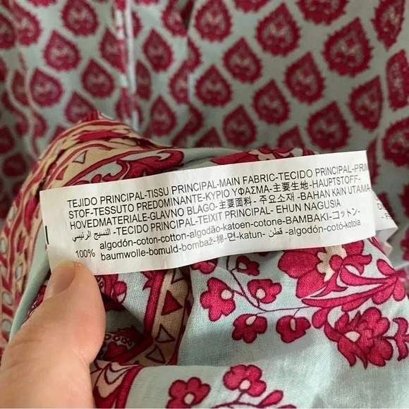 ZARA PRINTED OVERSIZED DRESS Multicolored Sz Small - Picture 4 of 14